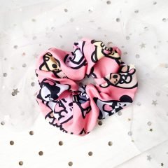 cute pink mochibuddies scrunchie