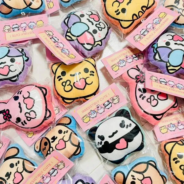 Mochi Buddies Heart You Cushion Plush Keychain