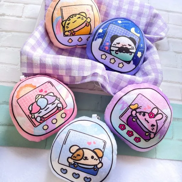 Mochi Buddies Tamamochi Cushion Plush Keychain