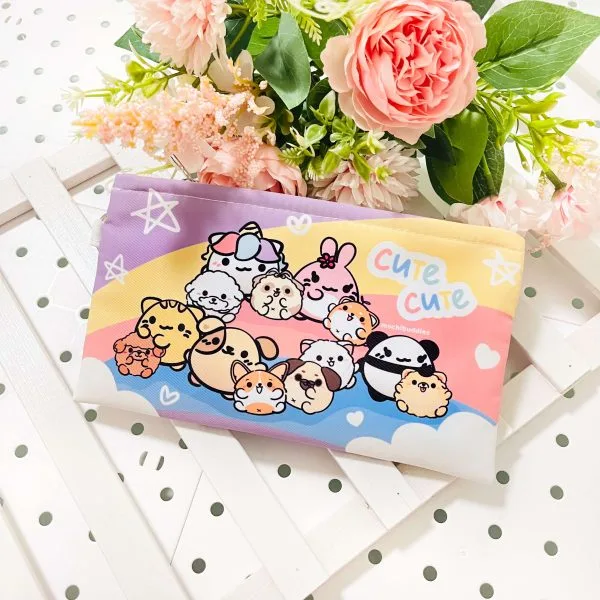 Mochi Buddies Doggies Friends Wristlet Pouch