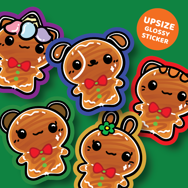 Mochi Buddies Gingerbread Upsize Sticker