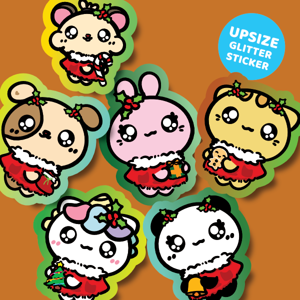 Mochi Buddies Angel Xmas Upsize Sticker