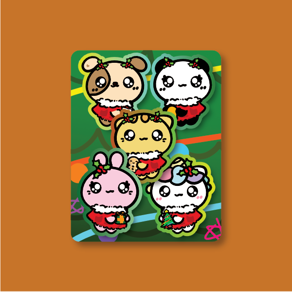 Mochi Buddies Angel Xmas Sticker Pack