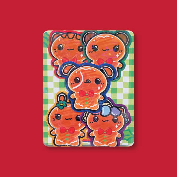 Mochi Buddies Gingerbread Sticker Pack