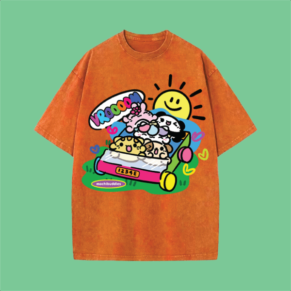 Mochi Buddies Vacation Oversized T Shirt