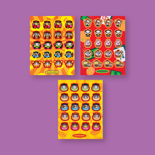 Mochi Buddies CNY Sticker Sheet