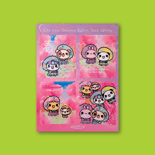 Mochi Buddies Lolita Spring Medium Sticker Sheet