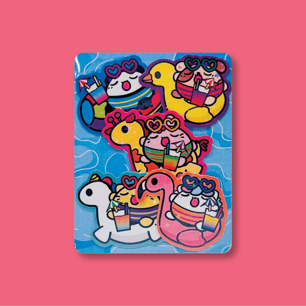 Mochi Buddies Summer Party Sticker Pack