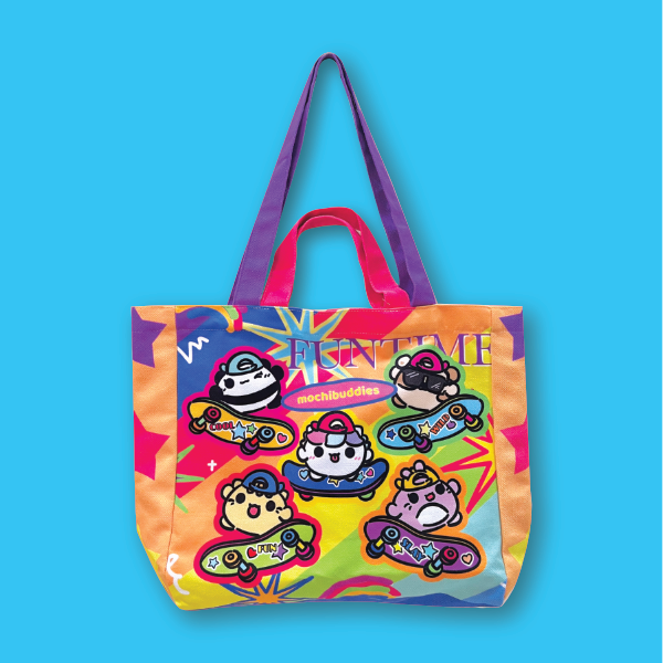 Mochi Buddies Skateboard Tote Bag