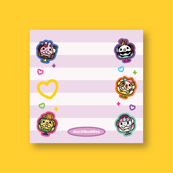 Mochi Buddies Sundae Handmade Memo Pad