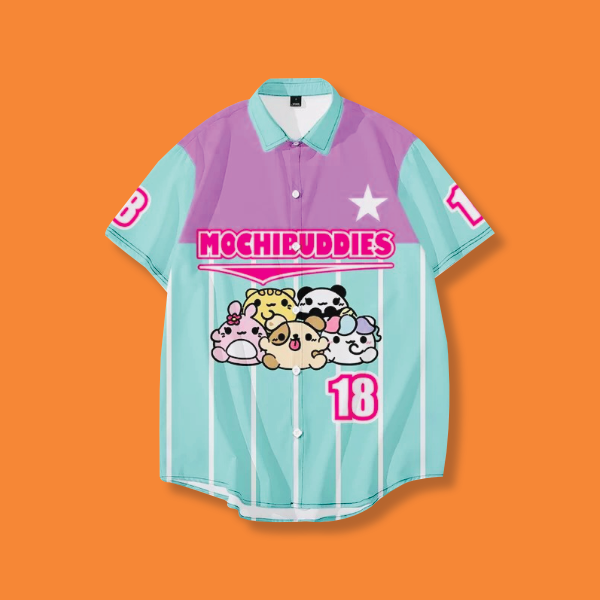Mochi Buddies Apparel Baseball Mint