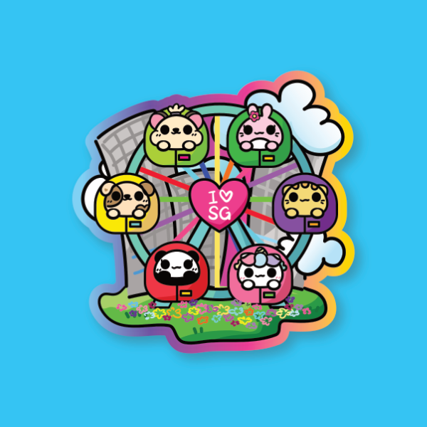 Mochi Buddies Singapore Flyer Big Sticker