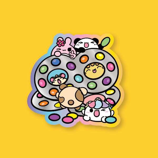 Mochi Buddies Singapore Chocolate Candy Big Sticker