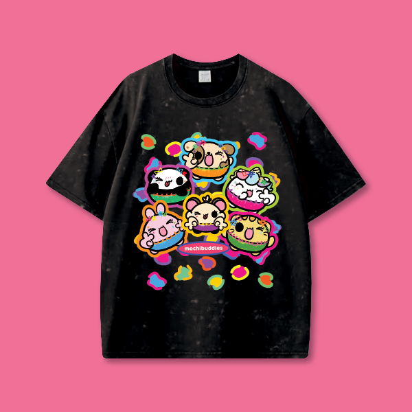 Mochi Buddies Retro Times Oversized T Shirt