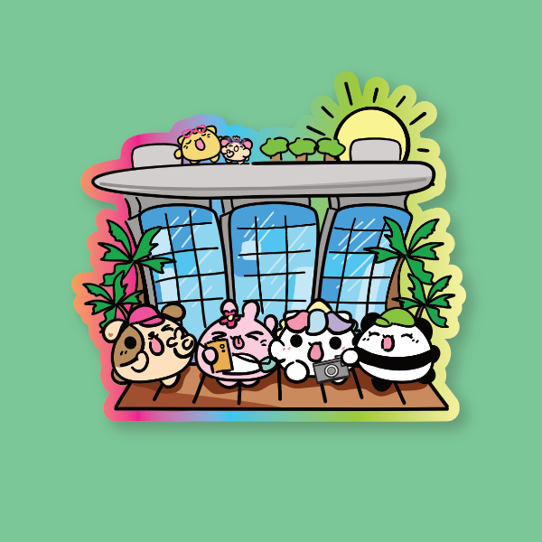 Mochi Buddies Singapore Marina Bay Sands Big Sticker