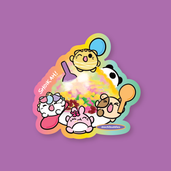 Mochi Buddies Singapore Ice Kachang Big Sticker