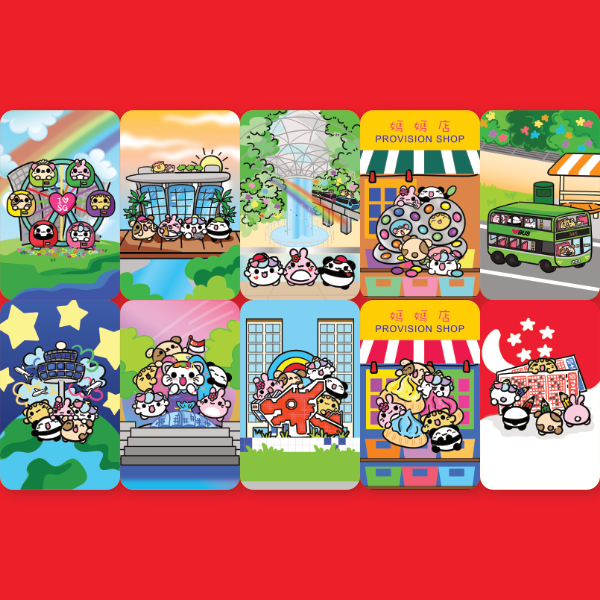 Mochi Buddies Singapore Local Photocards Blind Pack