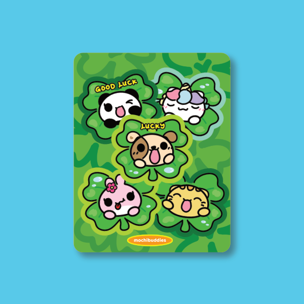 Mochi Buddies Lucky Clover Sticker Pack