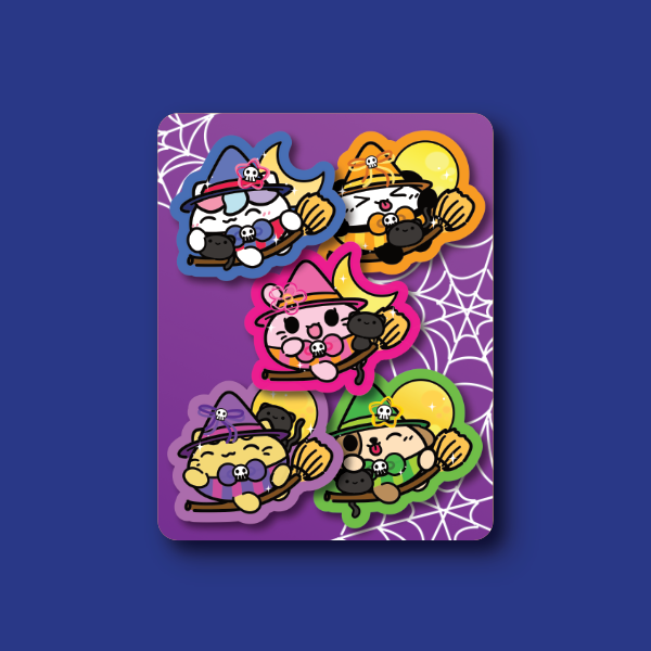 Mochi Buddies Halloween Witch Sticker Pack
